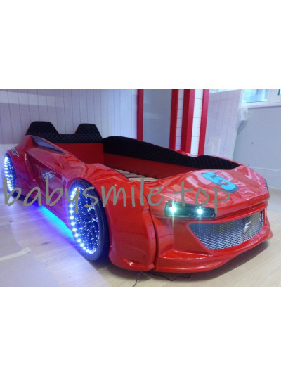  Дитяче ліжко машина Jaguar червоне